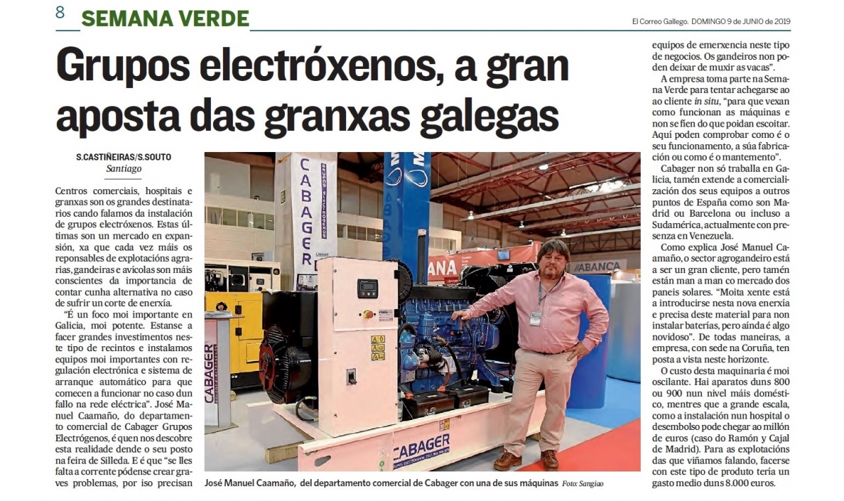 Grupos electróxenos, a gran aposta das granxas galegas (Cortesía El Correo Gallego)